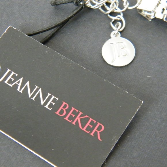 Jeanne Beker Statement Necklace Silver Tone - Picture 4 of 7